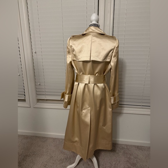 KHAITE Jaden Satin Trench Coat Size 6 NWT - Picture 5 of 10